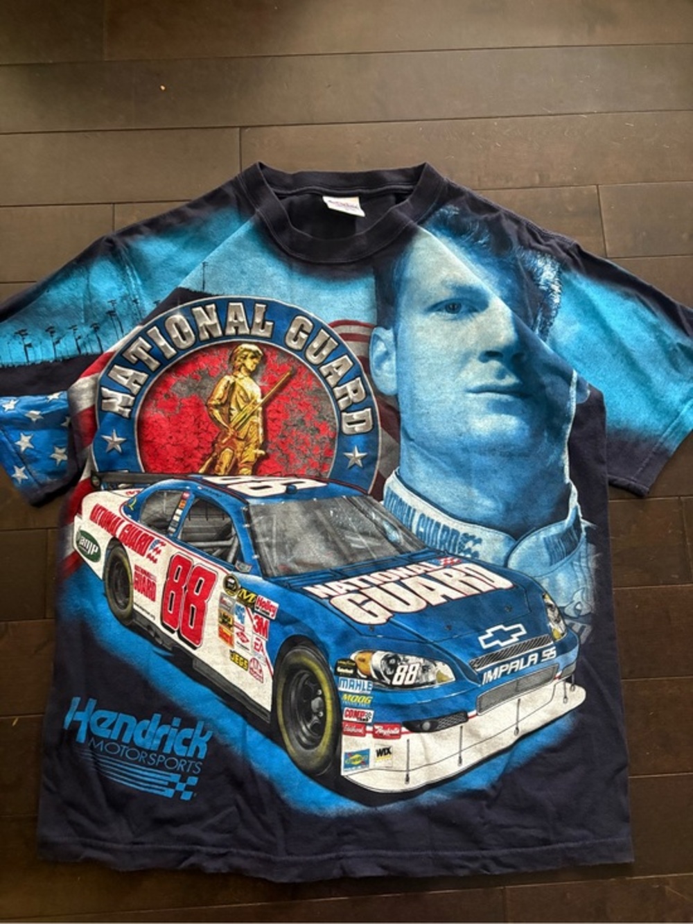 Vintage 90s AOP racing shirt